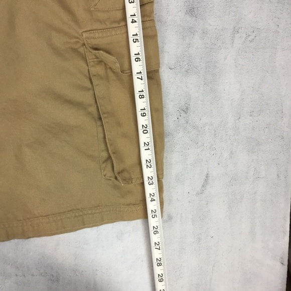 Boulder Creek Cargo Shorts Mens 54 Big Cotton Elastic Panels Velcro Pockets - Picture 11 of 13